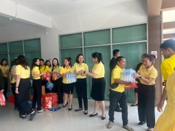 พิธีเจริญพระพุทธมนต์และทำบุญตักบาตรถวายพระราชกุศล เนื่องในโอกาสวันเฉลิมพระชนมพรรษา พระบาทสมเด็จพระเจ้าอยู่หัว 28 กรกฎาคม 2568